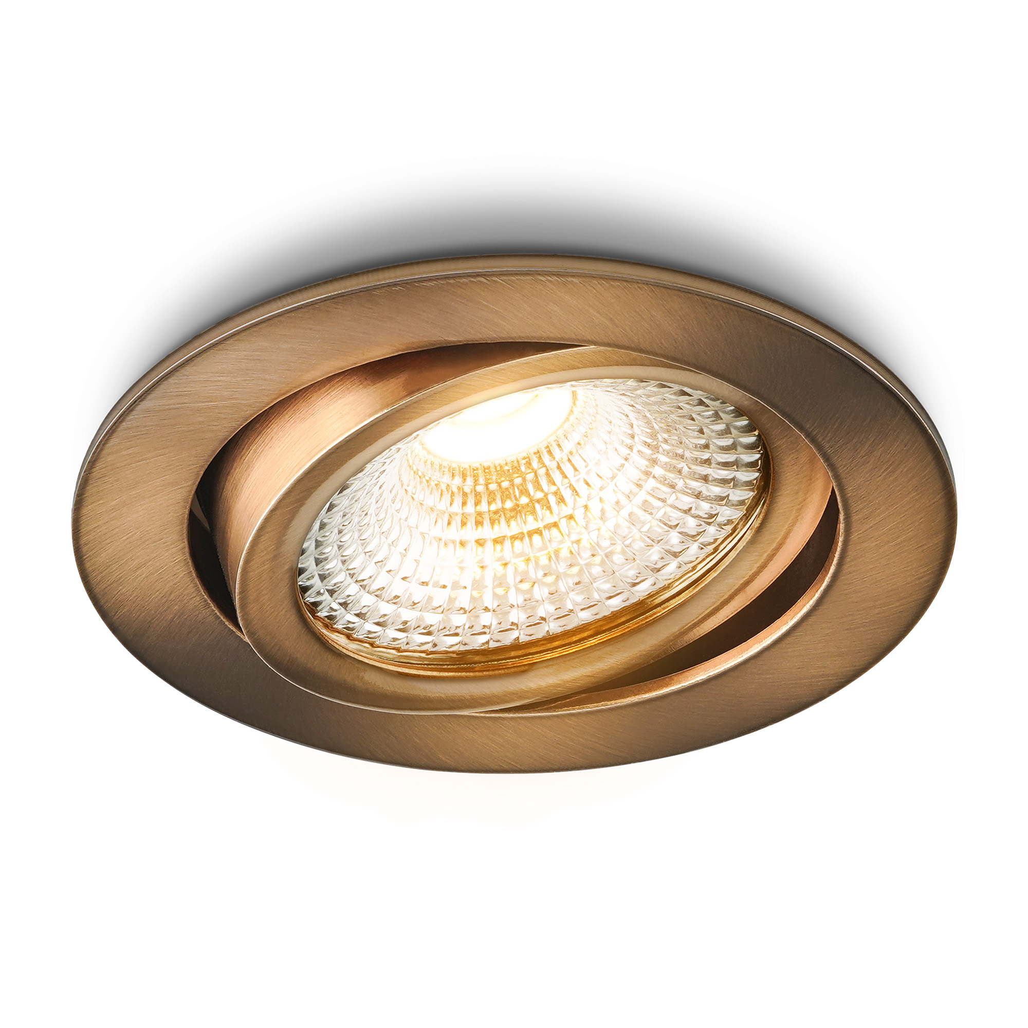 LED-inbouwspot brons koper vivaro 03.jpg, Plafondlamp, Verlichting, Lichtarmatuur