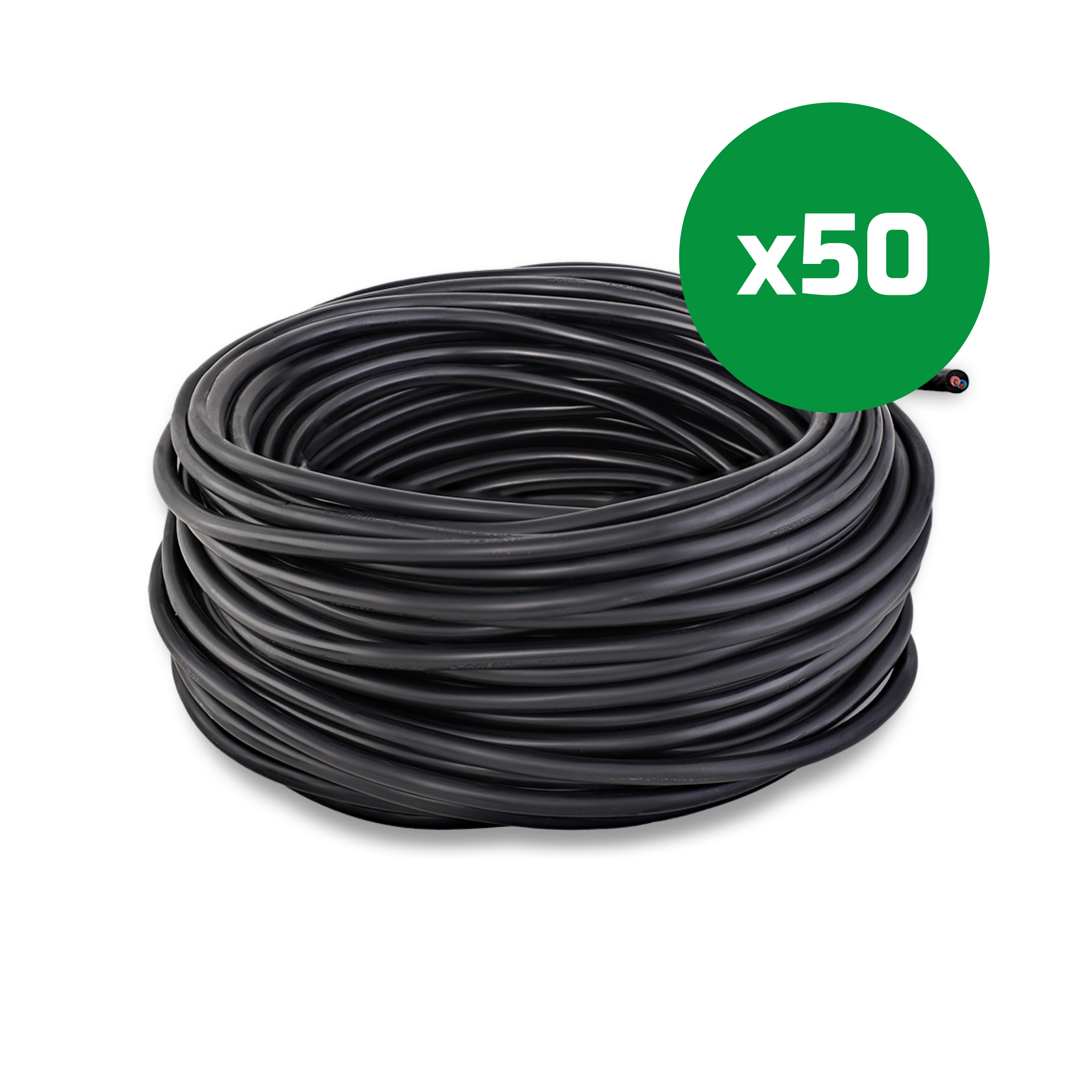 25m rol installatiekabel 2x0.75mm2 voor LED-verlichting