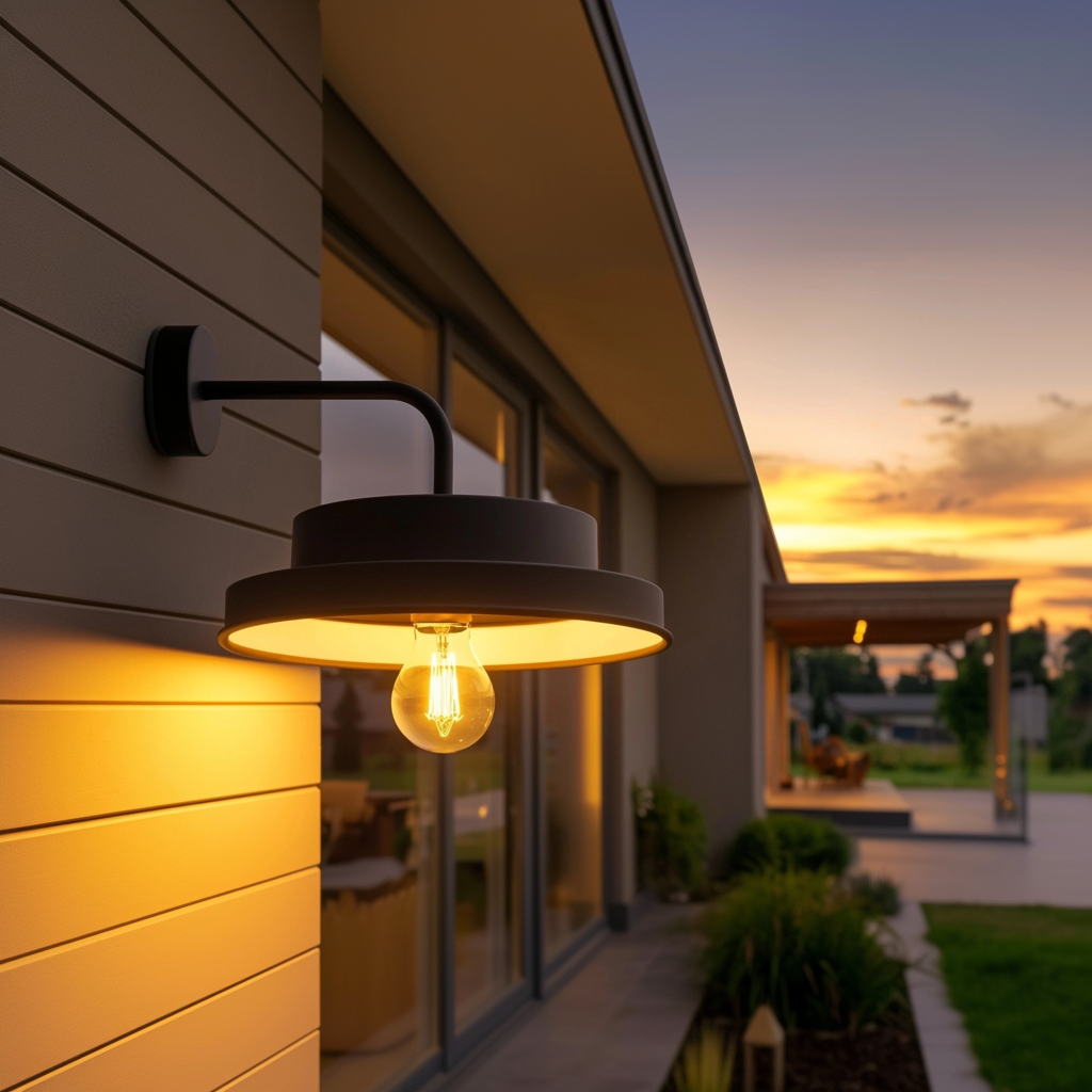 Solar LED-wandlamp Barna zwart voor wandverlichting