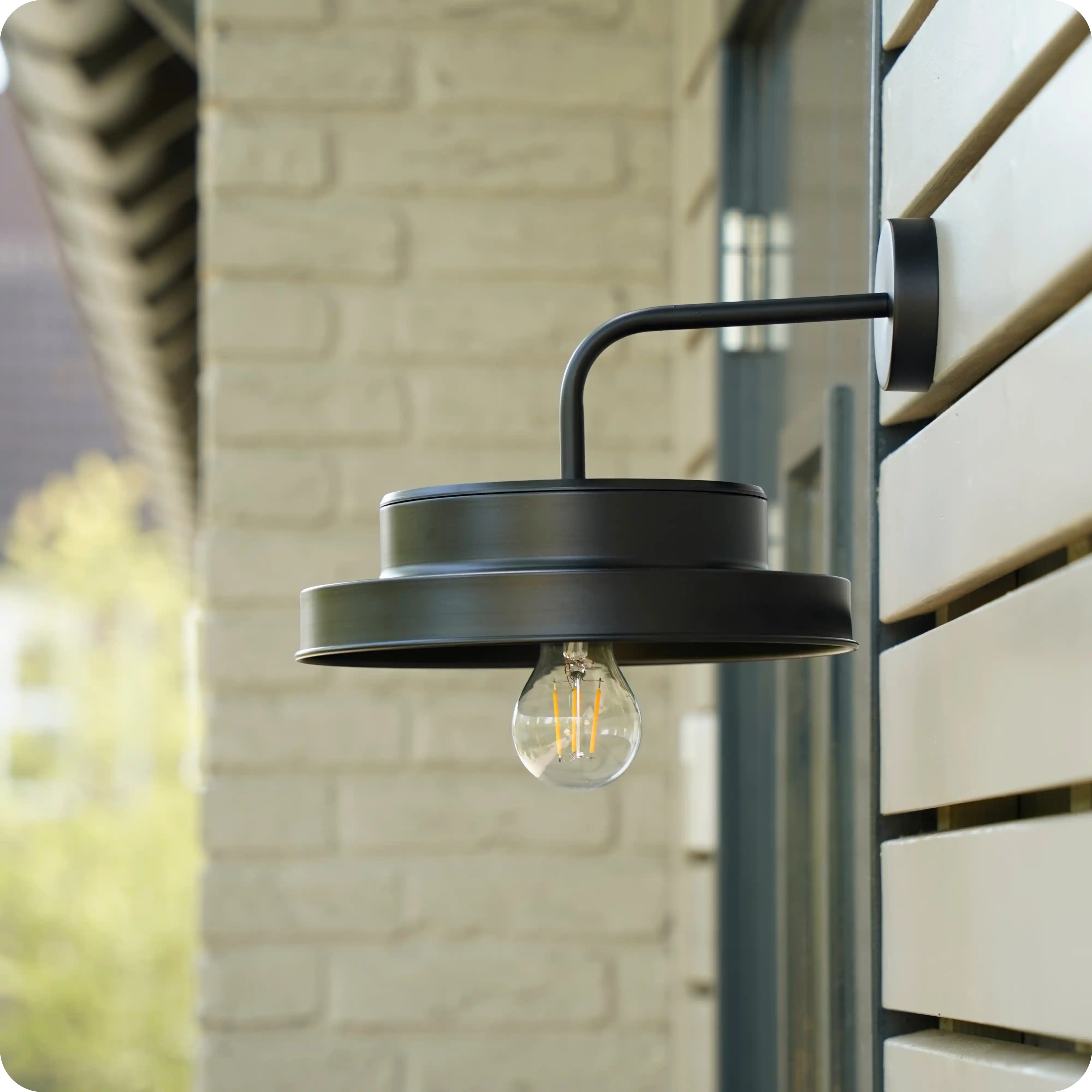 Solar LED-wandlamp Barna zwart voor wandverlichting